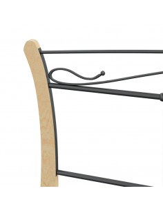 Giroletto Nero in Metallo 200x200 cm