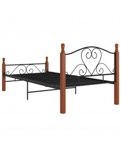 Giroletto Nero in Metallo 90x200 cm