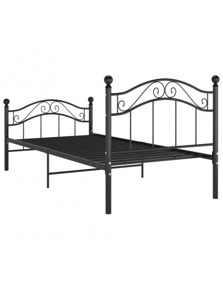 Giroletto Nero in Metallo 90x200 cm