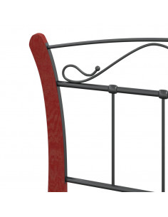 Giroletto Nero in Metallo 90x200 cm