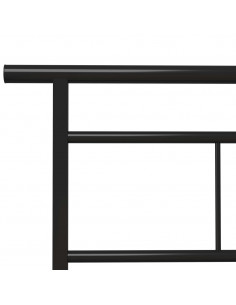 Giroletto Nero in Metallo 90x200 cm