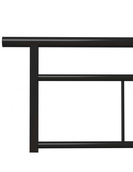 Giroletto Nero in Metallo 90x200 cm