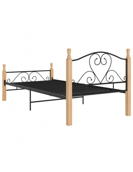 Giroletto Nero in Metallo 90x200 cm