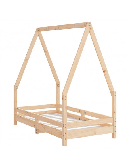 Giroletto per Bambini 70x140 cm in Legno Massello di Pino