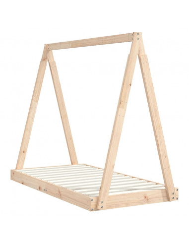 Giroletto per Bambini 70x140 cm in Legno Massello di Pino
