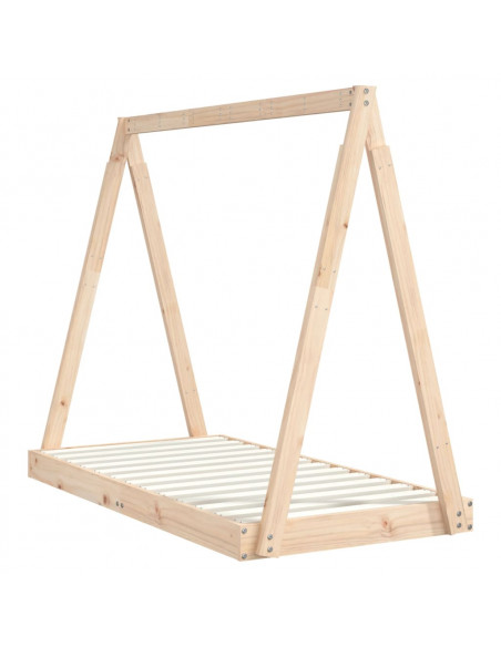 Giroletto per Bambini 70x140 cm in Legno Massello di Pino