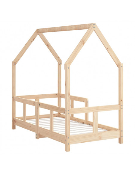 Giroletto per Bambini 70x140 cm in Legno Massello di Pino