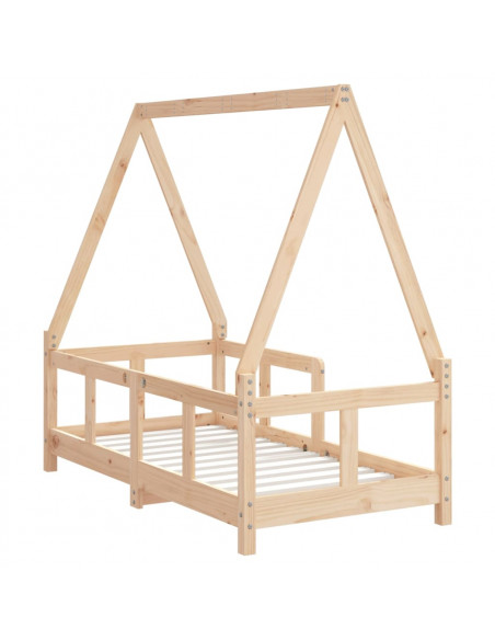 Giroletto per Bambini 70x140 cm in Legno Massello di Pino