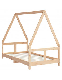 Giroletto per Bambini 80x160 cm in Legno Massello di Pino