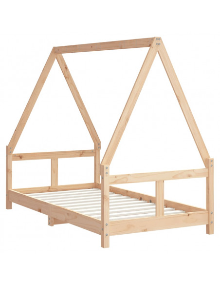 Giroletto per Bambini 80x160 cm in Legno Massello di Pino