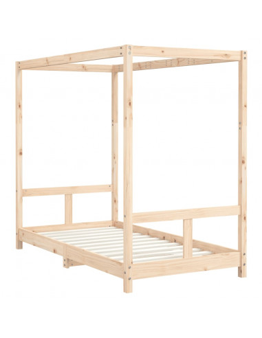Giroletto per Bambini 80x160 cm in Legno Massello di Pino
