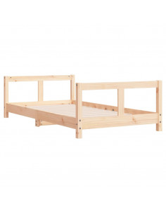 Giroletto per Bambini 80x160 cm in Legno Massello di Pino