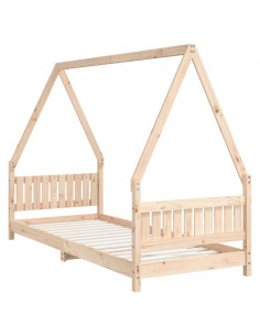 Giroletto per Bambini 80x200 cm in Legno Massello di Pino