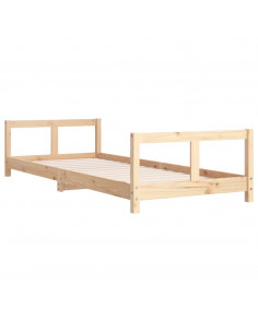 Giroletto per Bambini 80x200 cm in Legno Massello di Pino