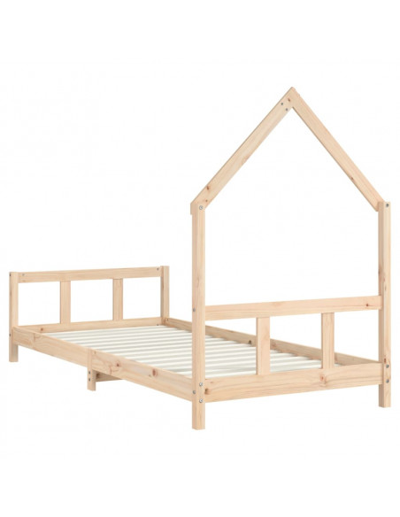 Giroletto per Bambini 90x190 cm in Legno Massello di Pino