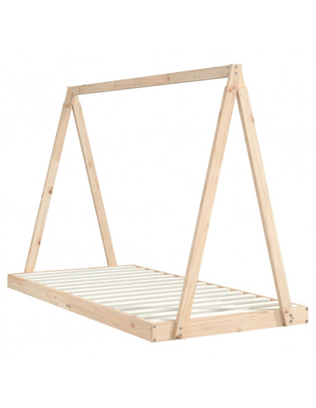 Giroletto per Bambini 90x190 cm in Legno Massello di Pino