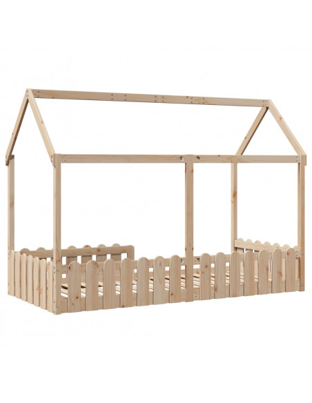 Giroletto per Bambini 90x190 cm in Legno Massello di Pino