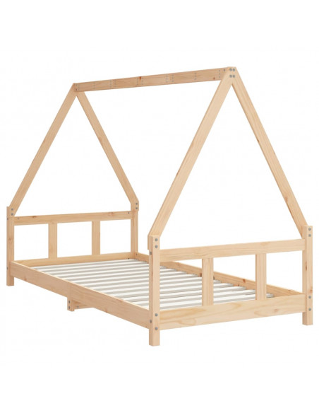 Giroletto per Bambini 90x190 cm in Legno Massello di Pino