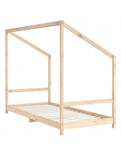 Giroletto per Bambini 90x200 cm in Legno Massello di Pino