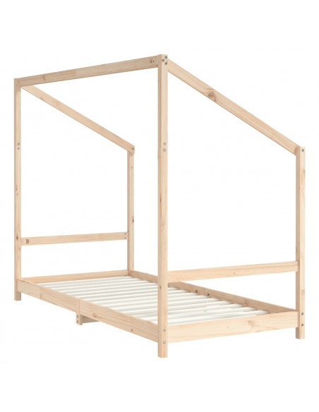 Giroletto per Bambini 90x200 cm in Legno Massello di Pino