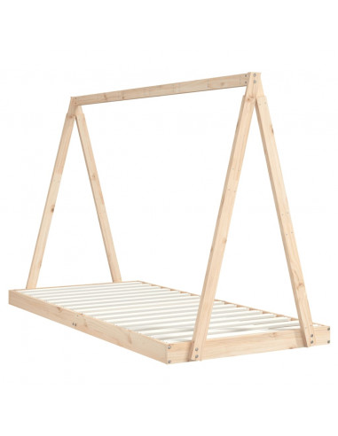 Giroletto per Bambini 90x200 cm in Legno Massello di Pino
