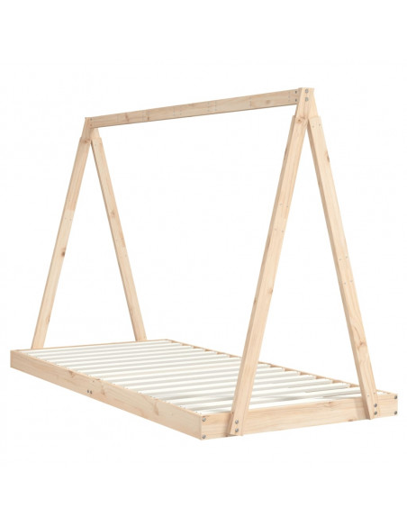 Giroletto per Bambini 90x200 cm in Legno Massello di Pino