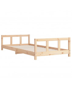 Giroletto per Bambini 90x200 cm in Legno Massello di Pino