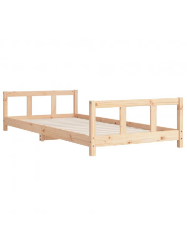 Giroletto per Bambini 90x200 cm in Legno Massello di Pino