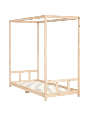 Giroletto per Bambini 90x200 cm in Legno Massello di Pino