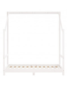 Giroletto per Bambini Bianco 2x(70x140)cm Legno Massello Pino