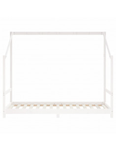 Giroletto per Bambini Bianco 2x(90x190)cm Legno Massello Pino