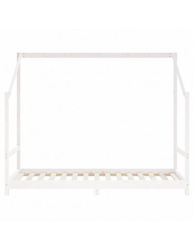 Giroletto per Bambini Bianco 2x(90x190)cm Legno Massello Pino