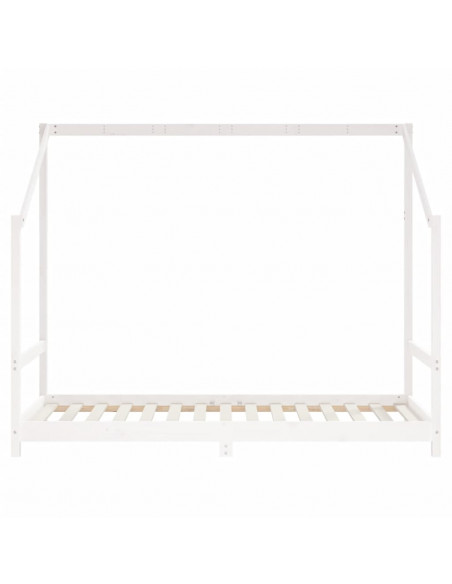 Giroletto per Bambini Bianco 2x(90x190)cm Legno Massello Pino