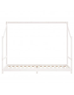 Giroletto per Bambini Bianco 2x(90x200) cm Legno Massello Pino