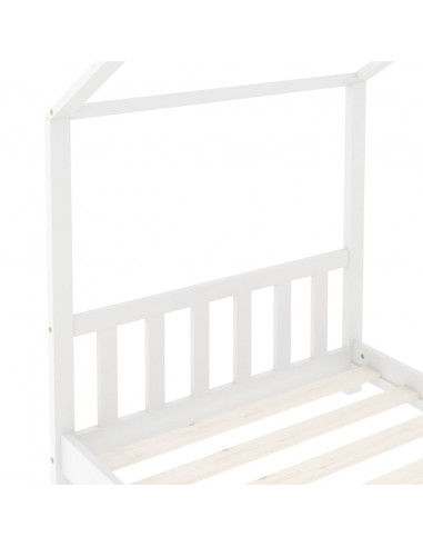 Giroletto per Bambini Bianco in Massello di Pino 70x140 cm