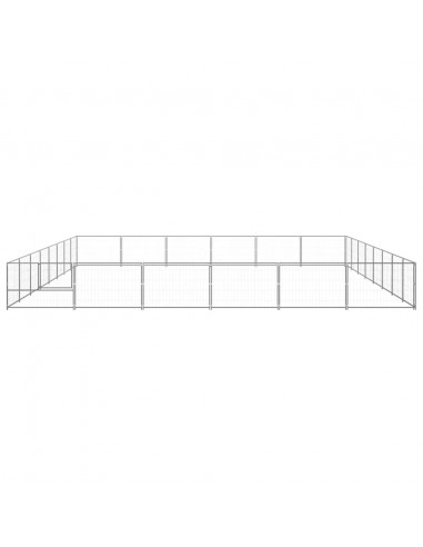 Gabbia per Cani Argento 48 m² in Acciaio