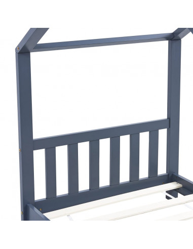 Giroletto per Bambini Grigio in Massello di Pino 70x140 cm