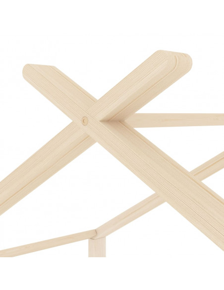 Giroletto per Bambini in Legno Massello di Pino 70x140 cm