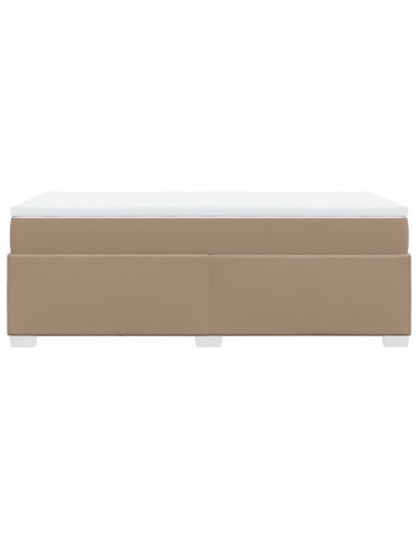 Giroletto a Molle con Materasso Cappuccino 90x200 cm Similpelle