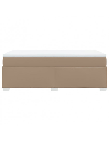Giroletto a Molle con Materasso Cappuccino 90x200 cm Similpelle
