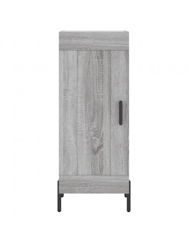 Credenza Grigio Sonoma 34,5x34x180 cm in Legno Multistrato