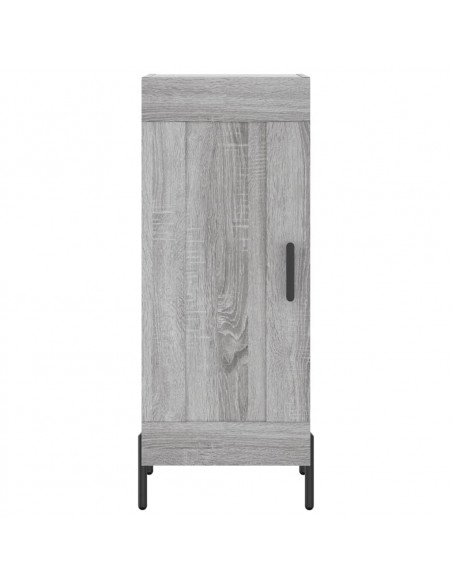 Credenza Grigio Sonoma 34,5x34x180 cm in Legno Multistrato