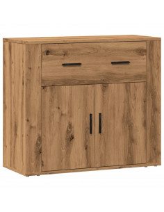 Credenza Rovere Artigianale 80x33x70 cm in Truciolato 2