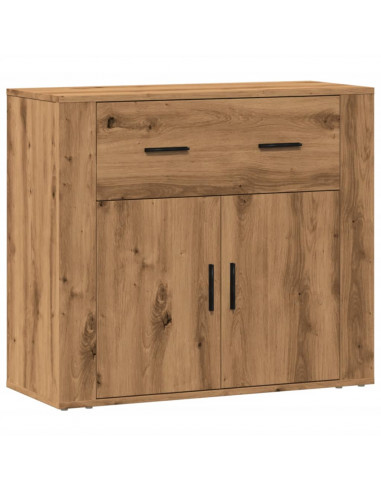 Credenza Rovere Artigianale 80x33x70 cm in Truciolato