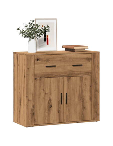 Credenza Rovere Artigianale 80x33x70 cm in Truciolato