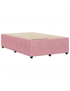 Giroletto senza Materasso Rosa 120x190 cm Velluto