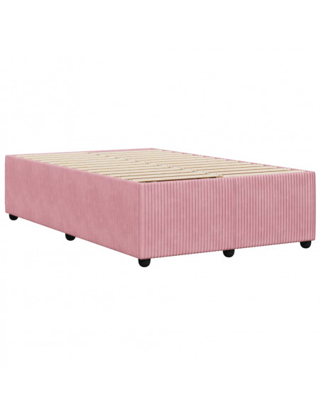 Giroletto senza Materasso Rosa 120x190 cm Velluto