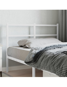 Testiera in Metallo Bianco 120 cm