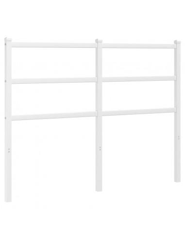 Testiera in Metallo Bianco 120 cm