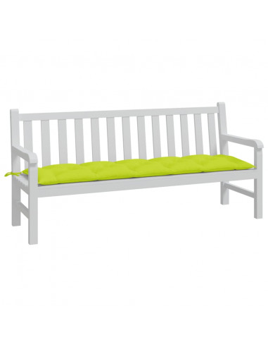 Cuscino per Panca Verde Brillante 180x50x7 cm in Tessuto Oxford
